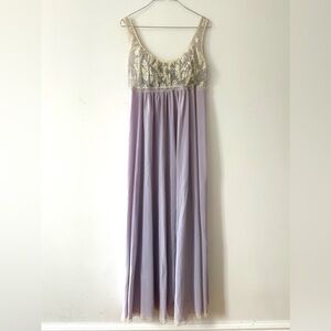 Claire Sandra by Lucie Ann Vintage Nightgown Hollywood Lingerie